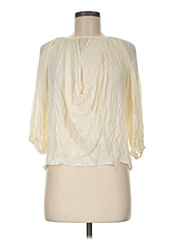 Alice + Olivia 3/4 Sleeve Silk Top (view 1)