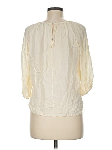Alice + Olivia 3/4 Sleeve Silk Top (view 2)