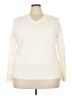 Hampshire Studio 100% Acrylic Ivory Pullover Sweater Size 3X - photo 1