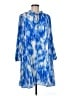 Halogen 100% Polyester Tie-dye Blue Casual Dress Size M - photo 1