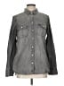 Merona Gray Long Sleeve Button-Down Shirt Size L - photo 1