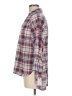 NY Collection 100% Polyester Plaid Pink 3/4 Sleeve Blouse Size M - photo 5