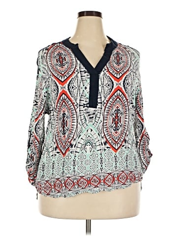 Cato 3/4 Sleeve Blouse (view 1)