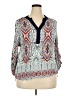 Cato Blue 3/4 Sleeve Blouse Size 18 - photo 1