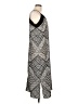 Athleta 100% Polyester Graphic Silver Casual Dress Size L - photo 4