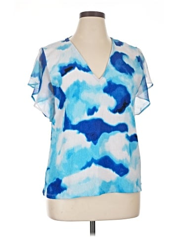 Calvin Klein Short Sleeve Blouse (view 1)