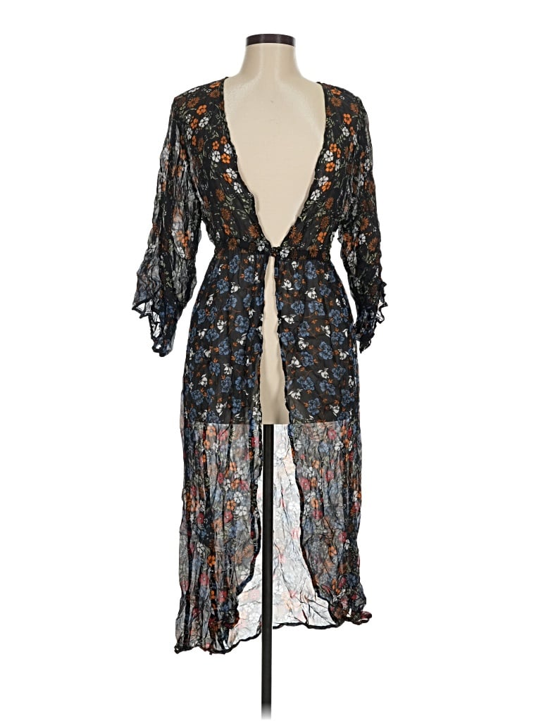 Pre-owned Floreat Kimono In Black