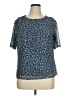 Calvin Klein Blue Short Sleeve Blouse Size XL - photo 1