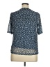 Calvin Klein Blue Short Sleeve Blouse Size XL - photo 2
