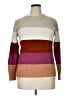 Ava & Viv Color Block Brown Pullover Sweater Size 14 (X) - photo 1