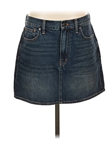 Madewell Denim Mini Skirt in Karney Wash (view 1)