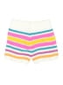 Unbranded 100% Acrylic Stripes White Shorts Size S - photo 2