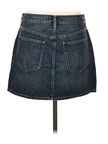 Madewell Denim Mini Skirt in Karney Wash (view 2)