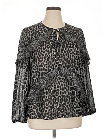 MICHAEL Michael Kors Long Sleeve Blouse (view 1)