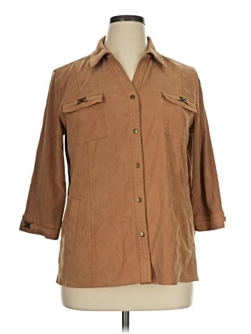 JM Collection 3/4 Sleeve Blouse (view 1)