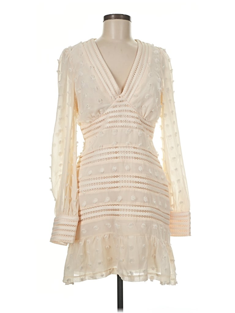 Pre-owned Just Me Cocktail Dress In Ivory