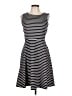 Talbots Stripes Black Casual Dress Size L - photo 1