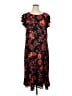 Perceptions Floral Black Casual Dress Size 1X - photo 1