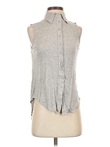 Bebe Sleeveless Button-Down Shirt (view 1)
