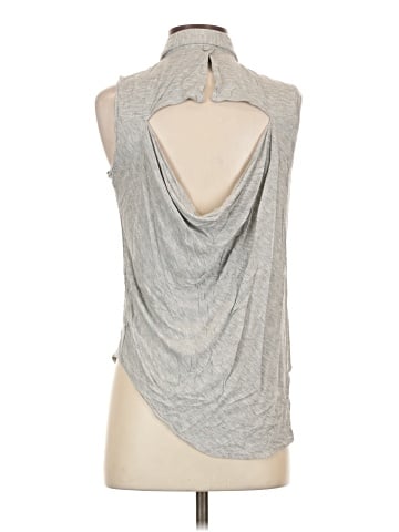 Bebe Sleeveless Button-Down Shirt (view 2)