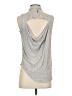 Bebe Gray Sleeveless Button-Down Shirt Size S - photo 2