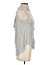 Bebe Gray Sleeveless Button-Down Shirt Size S - photo 4