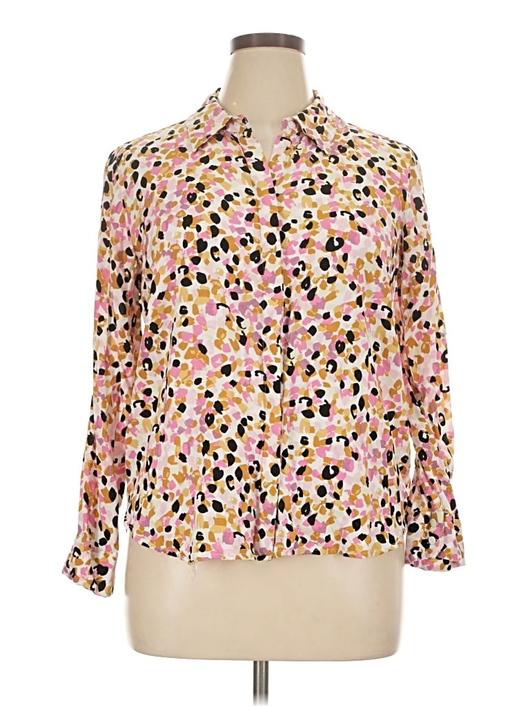 Pre-owned Alexander Jordan 3/4 Sleeve Blouse In Pink