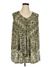 Catherines 100% Polyester Green Sleeveless Blouse Size 2X - photo 1