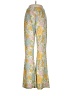 WAYF Floral Yellow Casual Pants Size M - photo 1