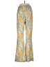 WAYF Floral Yellow Casual Pants Size M - photo 2