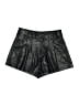 J.Crew 100% Viscose Metallic Black Shorts Size 2 - photo 1
