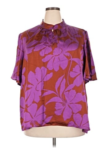 Liz Claiborne Short Sleeve Blouse (view 1)