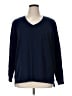 Karen Scott Sport Solid Blue Pullover Sweater Size XL - photo 1
