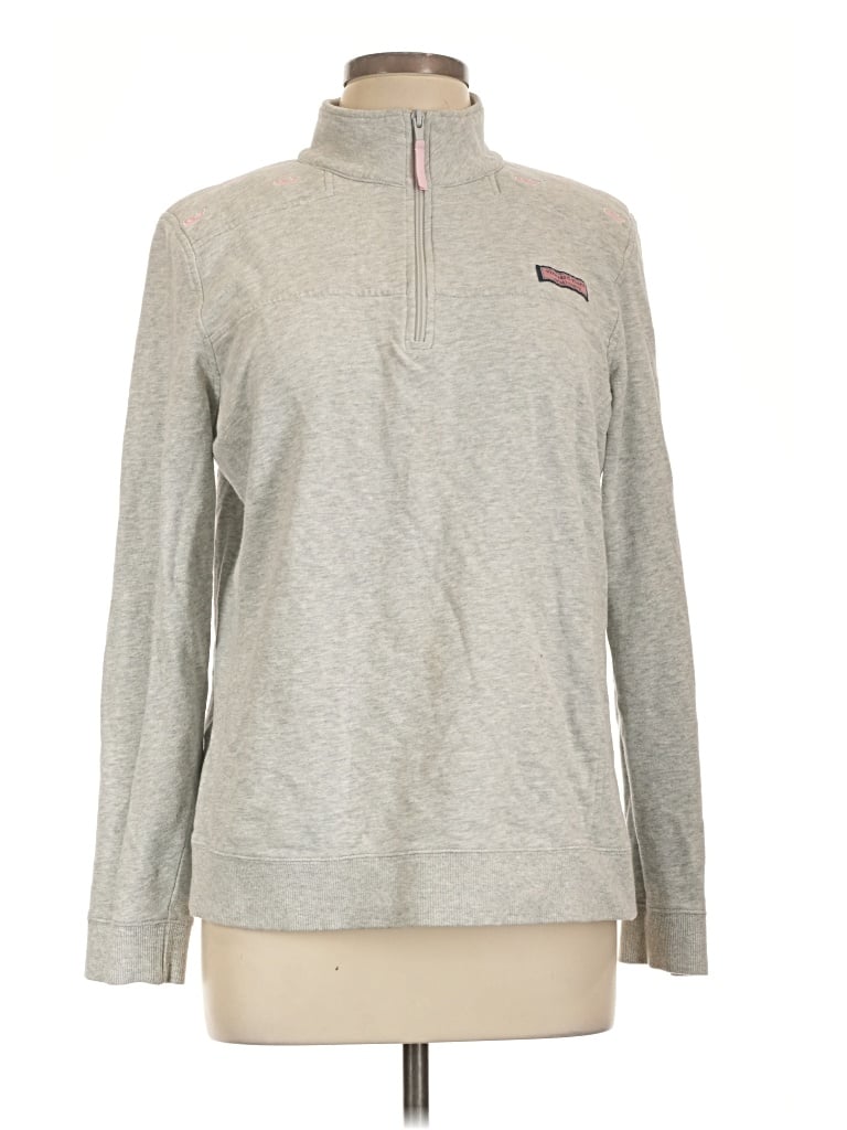 Pre-owned Vineyard Vines Pullover Sweater In Gray