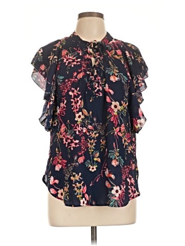 a.n.a. A New Approach Short Sleeve Blouse (view 1)