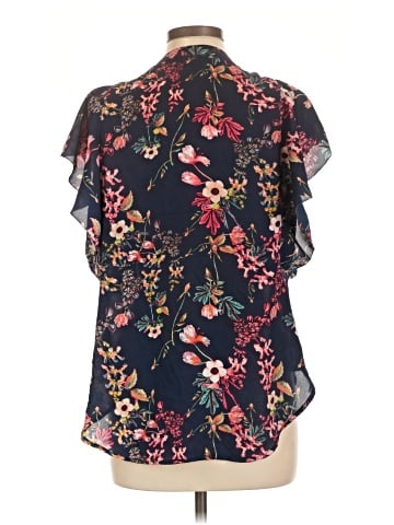 a.n.a. A New Approach Short Sleeve Blouse (view 2)