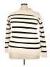 J.Crew Stripes Ivory Turtleneck Sweater Size 22 - photo 1