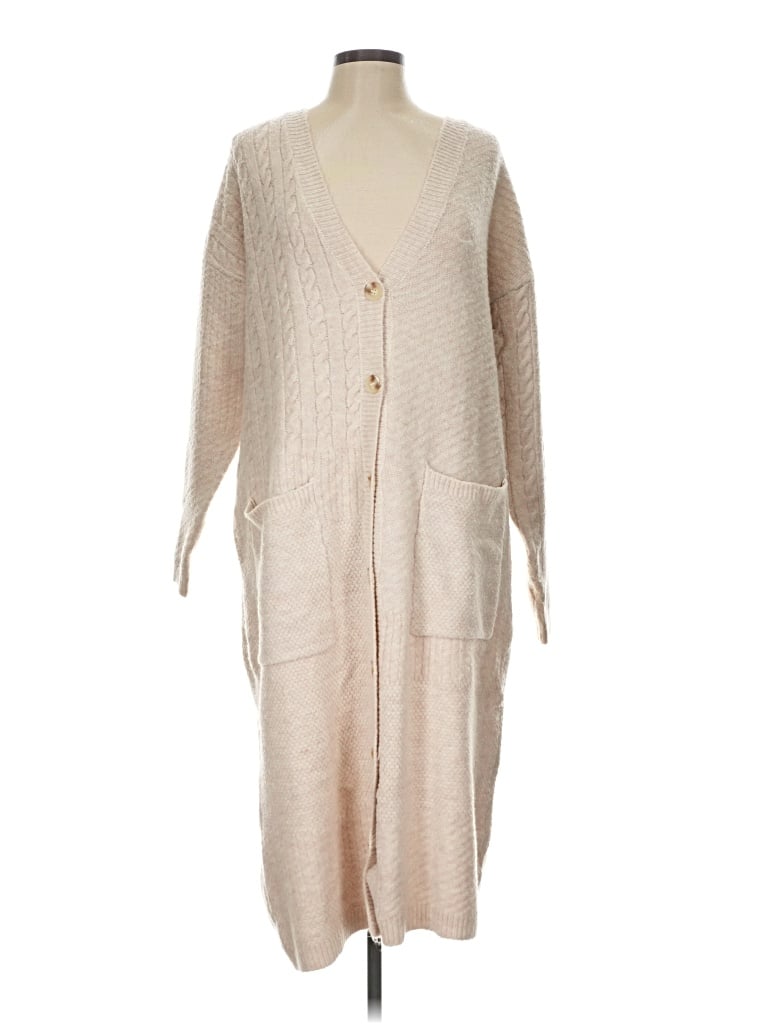 Pre-owned Heartloom Cardigan Sweater In Tan