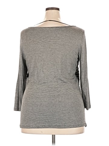 Lafayette 148 New York 3/4 Sleeve T-Shirt (view 2)