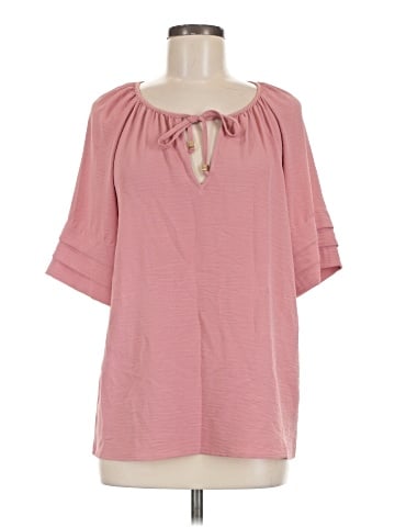 MICHAEL Michael Kors Short Sleeve Blouse (view 1)