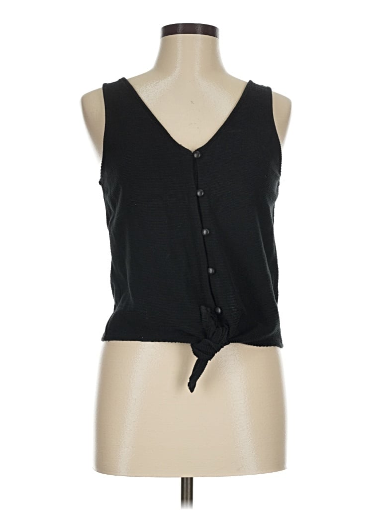 Pre-owned Texture & Thread Madewell Cardigan Sweater In Black