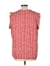 CAbi 100% Polyester Red Short Sleeve Blouse Size L - photo 2