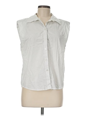 CALVIN KLEIN JEANS Sleeveless Button-Down Shirt (view 1)