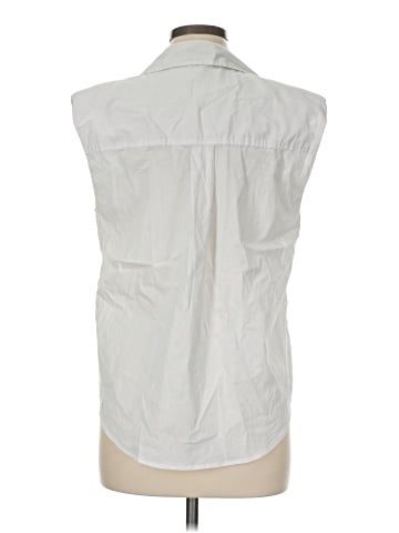 CALVIN KLEIN JEANS Sleeveless Button-Down Shirt (view 2)