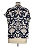 Alex Marie 100% Polyester Blue Short Sleeve Blouse Size XL - photo 2