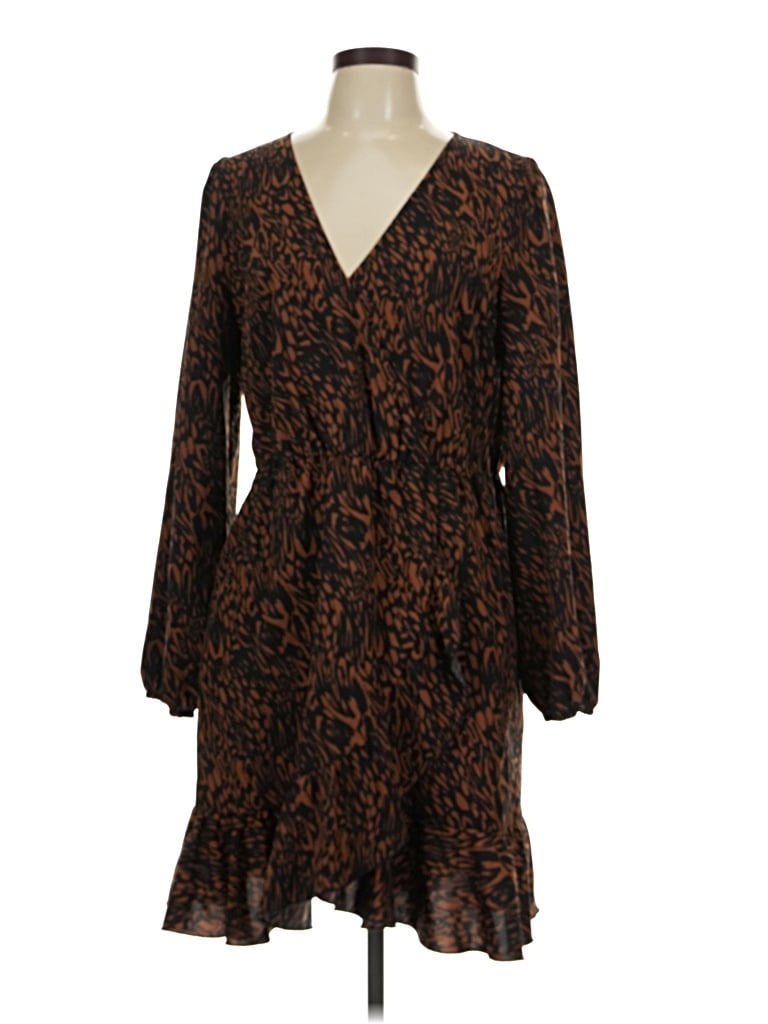 Pre-owned Abound Casual Dress In Brown