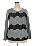 Ann Taylor LOFT Gray Long Sleeve Top Size XXL - photo 1