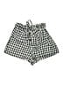 Express 100% Cotton Checkered-gingham Blue Shorts Size 12 - photo 1