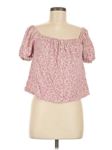 American Eagle Outfitters Short Sleeve Blouse (view 1)