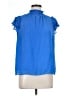 CeCe 100% Polyester Blue Sleeveless Blouse Size L - photo 1